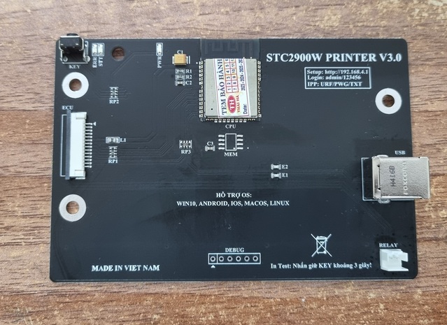 Card formatter in qua mạng wifi cho máy in canon 2900