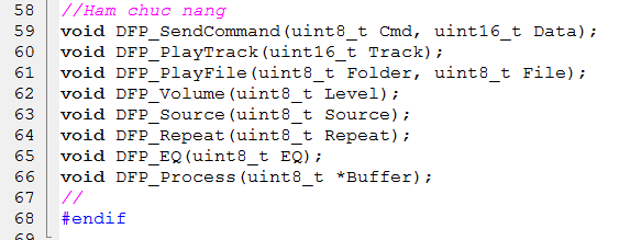Thư viện chơi nhạc bằng module DFPLayer Mini Library